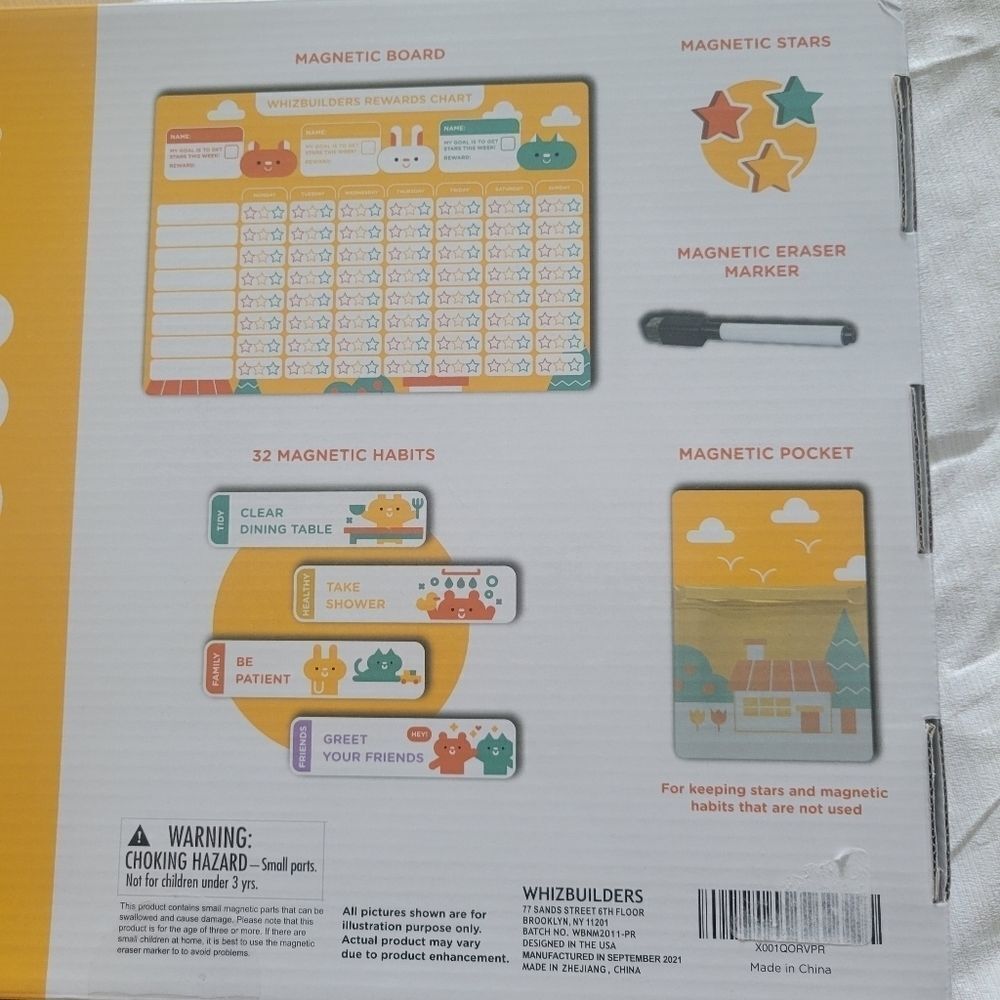 Magnetic Rewards Chart Kids - Reusable Teachers NWT Back to school - Picture 3 of 4